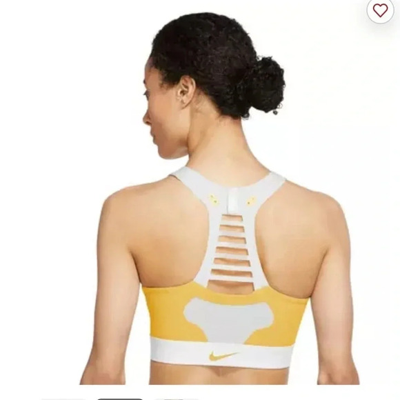 NIKE Air Max Swoosh Dri Fit Medium Support Non Padded Sports Bra Medium - Picture 2 of 6